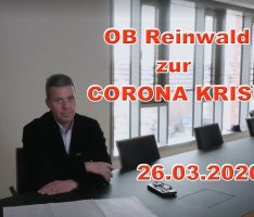 Oberbürgermeister Hans Reinwalds Video-Ansprache an die Leimener Öffentlichkeit