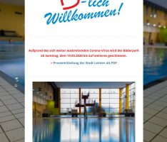 DLRG-Training ausgesetzt