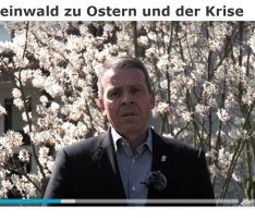 „Bitte bleiben Sie Ostern zu Hause“  OB Hans Reinwald bittet um Disziplin