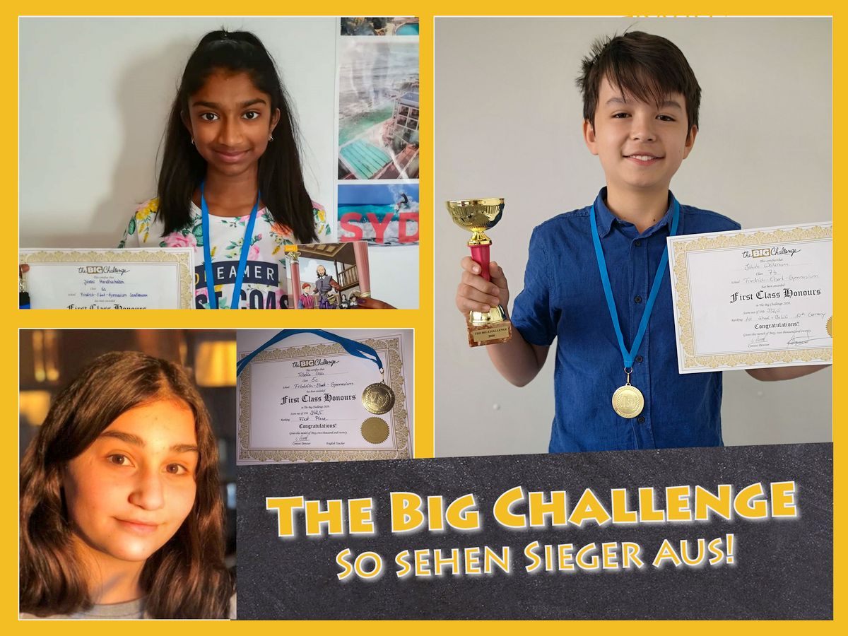 Englisch-Wettbewerb trotzt Corona: Herausragende Leistungen bei „The Big Challenge“