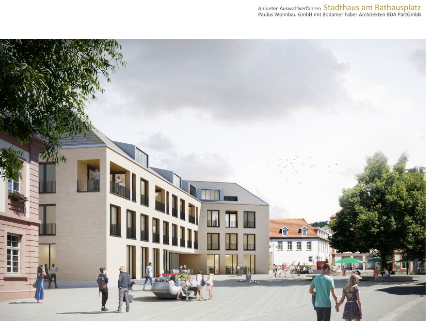 Bebauung Rathausplatz Leimen: So soll das neue Stadthaus aussehen