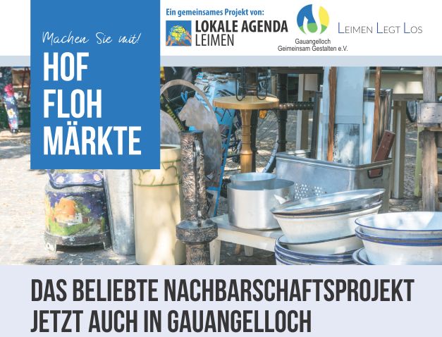 Hofflohmarkt: Das beliebte Nachbarschaftsprojekt am 6.9. auch in Gauangelloch