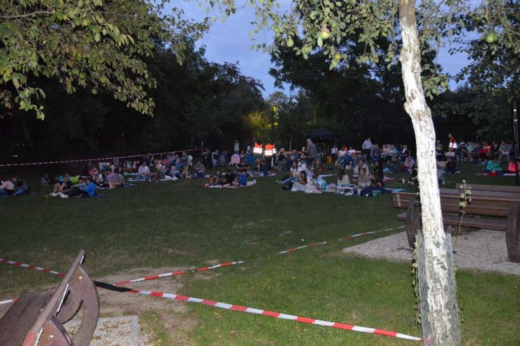 Erstmals Open-Air Kino im Brunnenfeld Nußloch - 150 Besucher sahen „Nightlife“