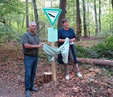 Neues Entwicklungs-Naturschutzgebiet „Brühlwegdüne“ in Sandhausen errichtet