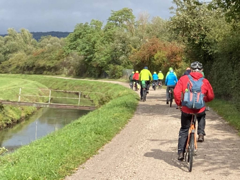 Mit Grünen Landtagskandidaten auf der Leimbachroute per