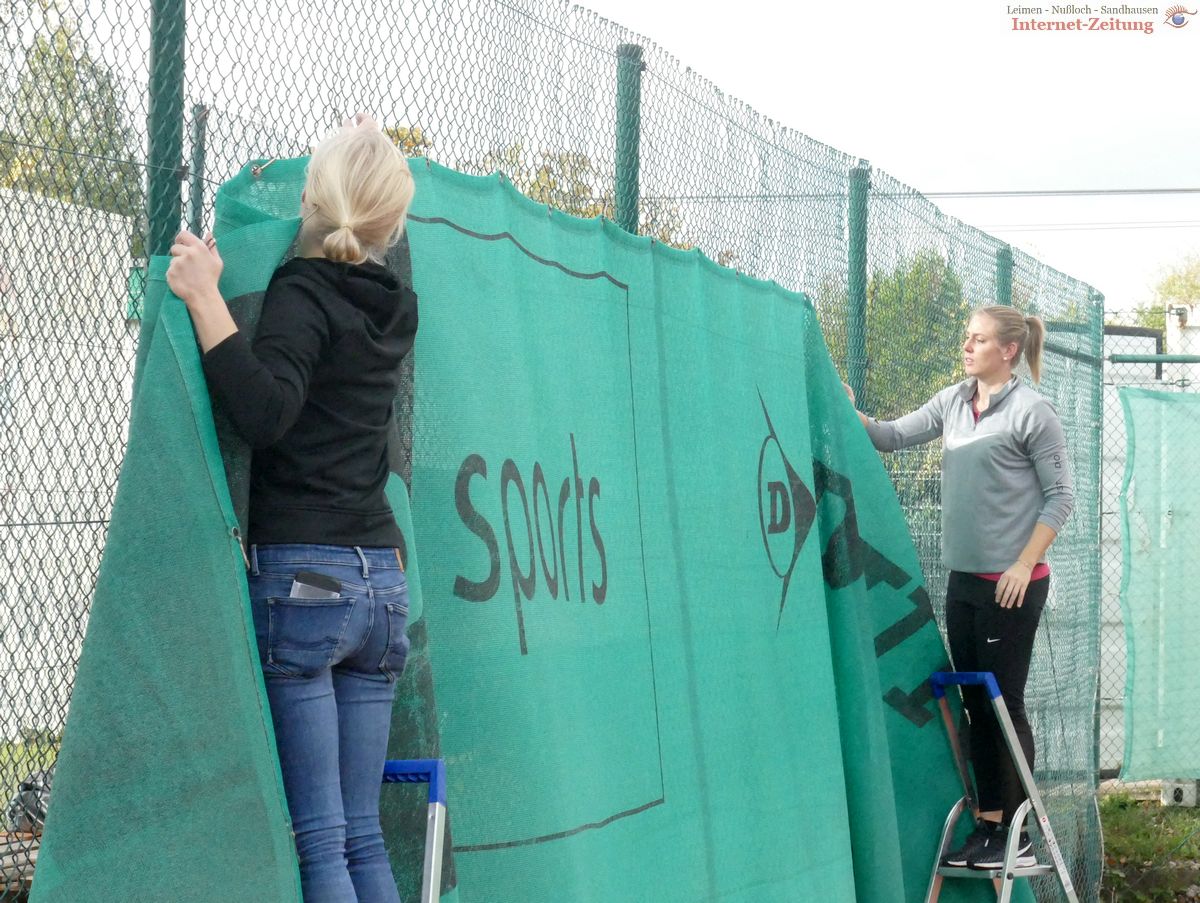 Tennis-Club Blau-Weiß versetzt Außenplätze und Gelände in Winterschlaf
