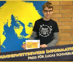Informatik-Auszeichnung für Lucas Schwebler vom Friedrich-Ebert-Gymnasium Sandhausen