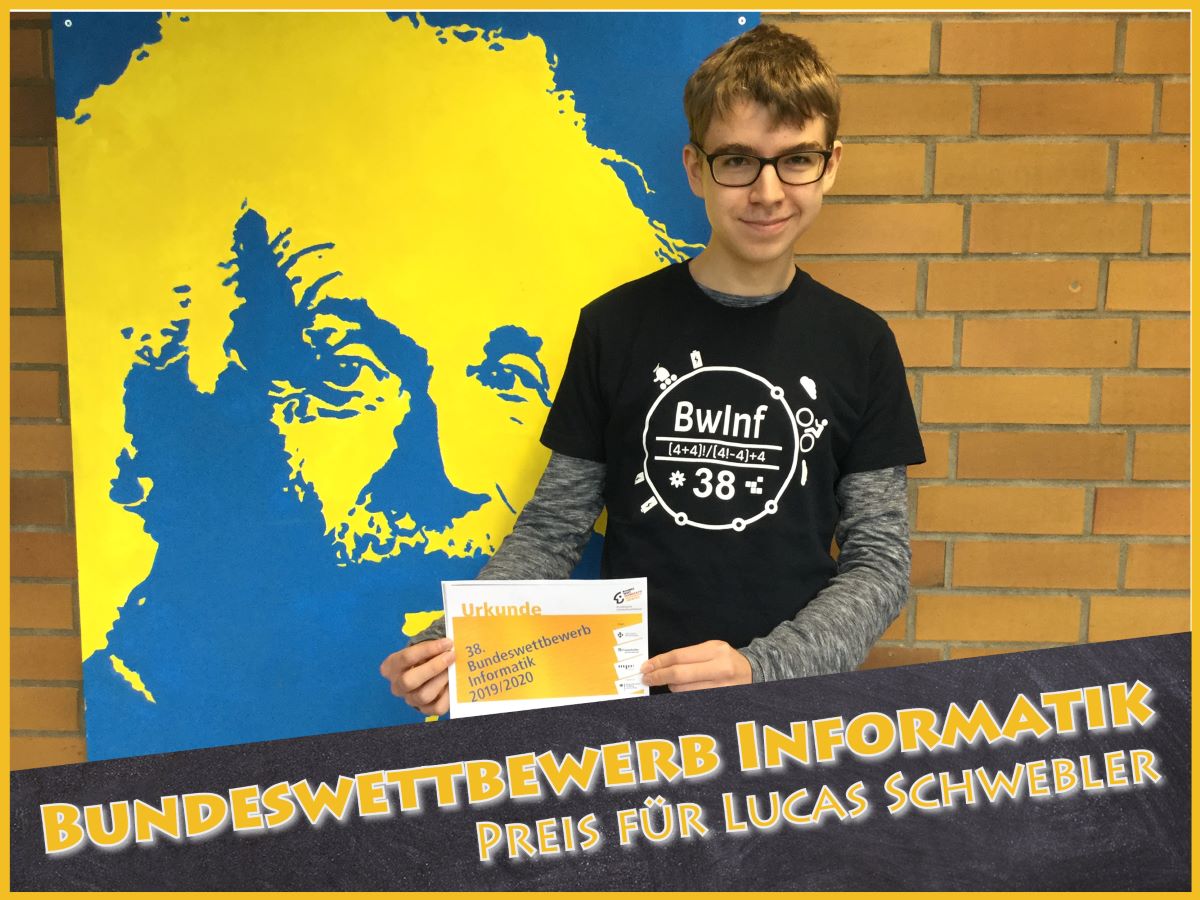 Informatik-Auszeichnung für Lucas Schwebler vom Friedrich-Ebert-Gymnasium Sandhausen