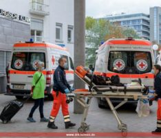 Umzug der Chirurgischen Universitätsklinik in Heidelberg mit dem DRK Leimen