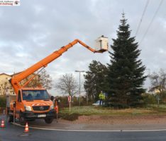 Haus & Grund Leimen spendete erneut 500,- € für den Kreisverkehr-Weihnachtsbaum