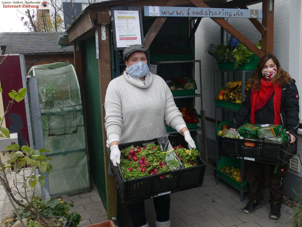 Lebensmittel retten: Food-Sharing Gruppe richtet Fairteiler-Station in Sandhausen ein