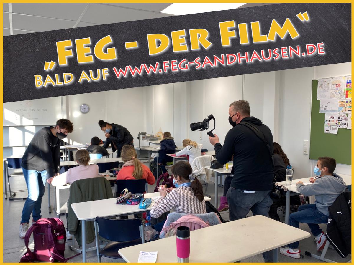 Bald auf der Homepage des Friedrich-Ebert-Gymnasiums: „FEG – der Film“