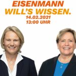 CDU Online-Veranstaltung „Eisenmann will’s wissen“
