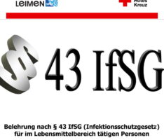 Leimener Rotkreuzhelfer bilden sich in Lebensmittelhygiene fort