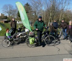 B90/Grüne: Wahlkampf-Radtour mit Norbert Knopf in und um Leimen herum