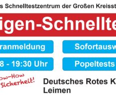 Kommunales Testzentrum des DRK Leimen weiterhin sehr erfolgreich