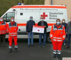 Leimen Aktiv im BdS spendet Rotem Kreuz 1000€ als Dank für Corona-Einsätze