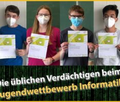Jugendwettbewerb Informatik – Fr.-Ebert-Gymnasium in allen Stufen erfolgreich