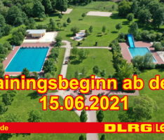 DLRG beginnt wieder mit dem Training im Freibad