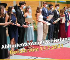 Verabschiedung des Abiturjahrgangs 2021 – Top-Leistungen mit Gesamt-Schulschnitt 2,1