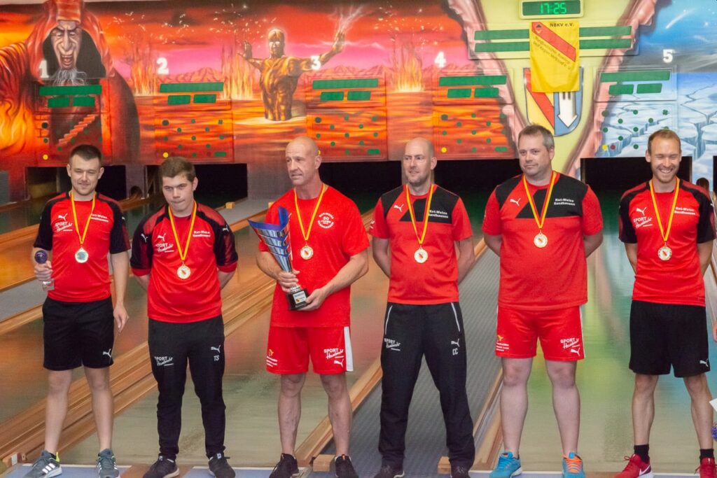 Kegeln 1. NordbadenCup RotWeiß Sandhausen holte sich den Pokal