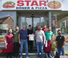 10 Jahre Star2 Döner & Pizza Leimen: 1.700 € Jubiläums-Tagesumsatz wird gespendet