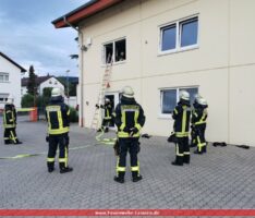 „Hoch hinaus“ hieß es beim Übungsabend der Abteilung Leimen