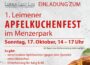 Kommenden Sonntag: Erstes Leimener Apfelkuchenfest im Menzerpark