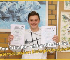 Tom Schmidt in der zweiten Runde der 33. Internationalen Biologieolympiade