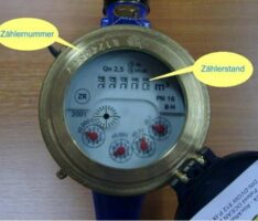 Wasserzähler: Bitte bis Jahresende ablesen und Zäherstand melden