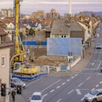 VoBa-Gebäude wird am "Leimener Eck" errichtet - Halbseitige Straßensperrung