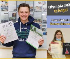 FEG-Schüler Tom und Emma erfolgreich bei Biologie und JuniorScience Olympiade