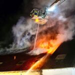 Reihenhaus-Brand in Sandhausen griff um sich - 3 Häuser beschädigt - 500.000€ Schaden