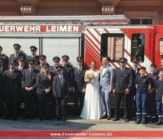 Feuerwehrhochzeit bei der Feuerwehrabteilung Leimen-Mitte