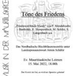 75 Jahre ev. Posaunenchor: Konzert „Töne des Friedens“ in der Mauritiuskirche