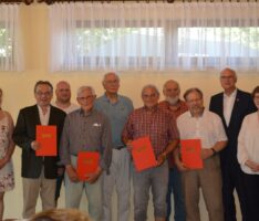 Zahlreiche Jubiläen bei der SPD Leimen: Dr. Peter Sandner erhält Willy-Brandt-Medaille