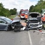 Nußloch/B3: Zusammenstoß zweier Fahrzeuge -  2 Verletzte, 60 T€ Schaden