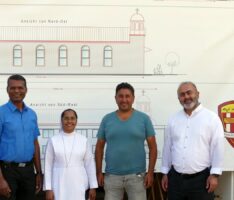 Pfarrer Lourdu besucht Aramäische Gemeinde und St. Maria Kirchen-Baustelle