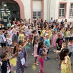 Schulfest Leimener Turmschule - Sportinator“-Tanz, Cha-Cha-Club und Musikschul-Auftritte