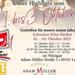 Am Wochenende: „Schweizer Käseherbst“ auf dem Weingut Müller