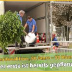 Spendenaktion „50 Jahre – 50 Bäume“ - Der erste Baum ist eingepflanzt