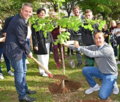 Turmschüler schaffen Bleibendes für Leimen und pflanzten „Jahrgangsbäume“