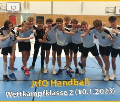 „Wo tut’s weh? – FEG!“ – Handballer bei „Jugend trainiert für Olympia“ eine Runde weiter
