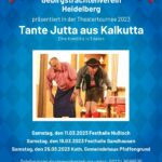 Theater: „Rent a Family oder Tante Jutta aus Kalkutta“ am 18.3. in Sandhausen