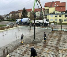 Das Fundament der Syrisch-Orthodoxen Kirche Leimen wurde gestern gegossen