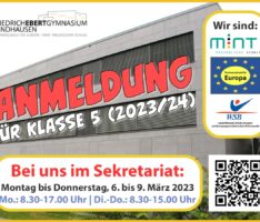 Friedrich-Ebert-Gymnasium Sandhausen: Anmeldung der neuen Fünftklässler