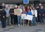 Gemeinsame Klimaschutz-Demonstration vor dem Neuen Rathaus in Sandhausen