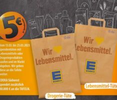 EDEKA Tafel-Aktion: Gemeinsam helfen und Tüten spenden