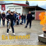 8. Klassen des Friedrich-Ebert-Gymnasiums besuchten die Feuerwehr Sandhausen