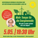 Podiumsgespräch mit Franziska Brantner zur Energiewende am 5. Mai